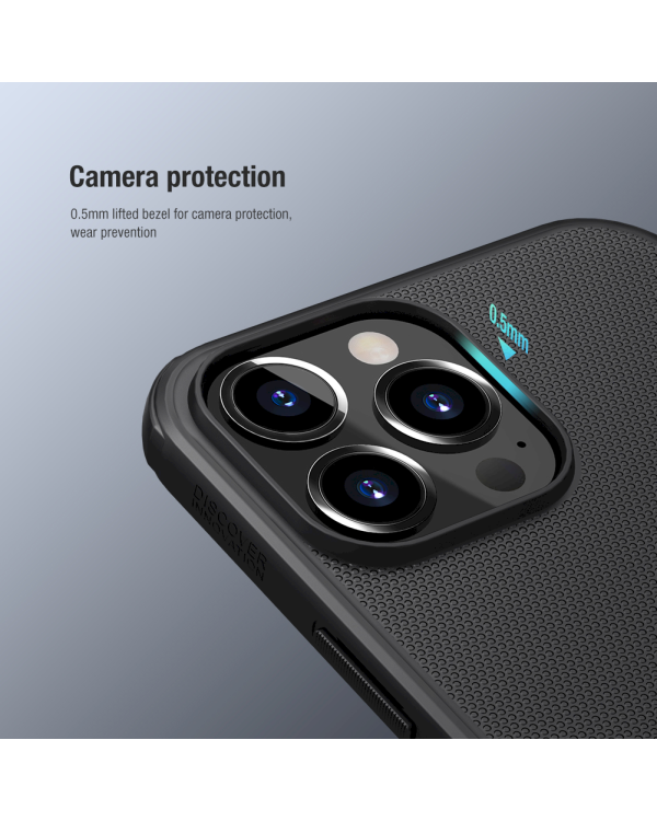 Дополнительное изображение книги «Nillkin Super Frosted PRO Back Cover for iPhone 13 Pro Max Black (Without Logo Cutout)»