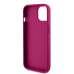 Guess PU 4G Strass Metal Logo Case for iPhone 15 Pink