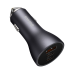 Baseus Golden Contactor Pro car charger, 2x USB-C, 1x USB, 65W (gray)