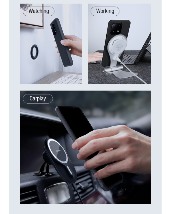 Дополнительное изображение книги «Nillkin Super Frosted PRO Magnetic Back Cover for Xiaomi 13 Pro Black»