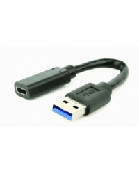 Gembird USB Male - USB Type C Female 0.1m Black