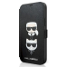 Обложка книги «KLFLBKP12SSAKICKCBK Karl Lagerfeld Saffiano K&C Heads Book Case for iPhone 12 mini 5.4 Black»