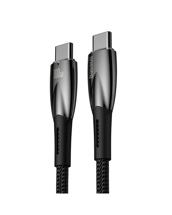 USB-C cable for USB-C Baseus Glimmer Series, 100W, 1m (Black)