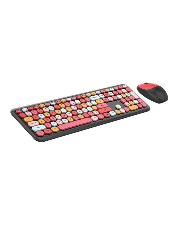 Wireless keyboard + mouse set MOFII 666 2.4G (Black&Red)