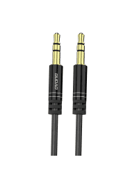 Dudao long extensible AUX mini jack 3.5mm cable spring ~ 170cm black (L12 black)