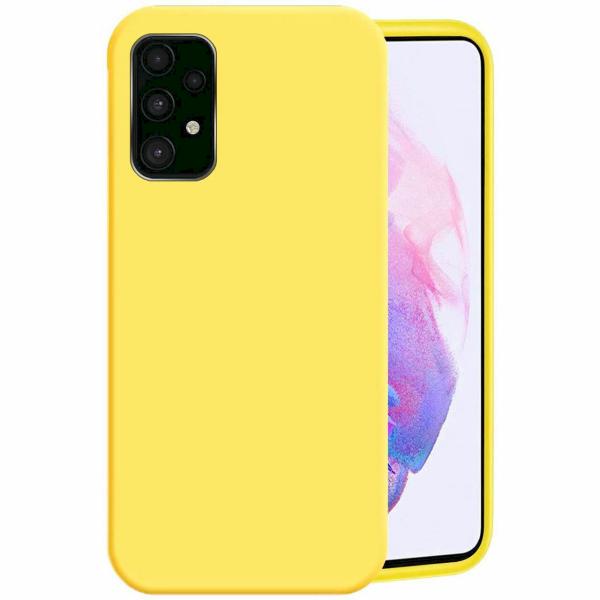Fusion elegance fibre прочный силиконовый чехол для Samsung A526 / A525 Galaxy A52 5G / A52 желтый