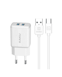 Зарядное устройство KAKUSIGA KSC-373 | 12 Вт | 2,4 А + кабель USB-C 1 м белый