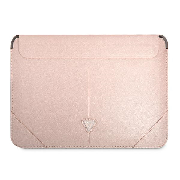 Оригинальный GUESS Laptop Sleeve Saffiano Triangle Logo GUCS16PSATLP 16 дюймов розовый