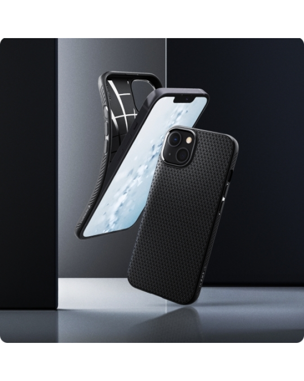 Дополнительное изображение книги «Case SPIGEN Liquid Air ACS03519 for Iphone 13 - Matte Black»