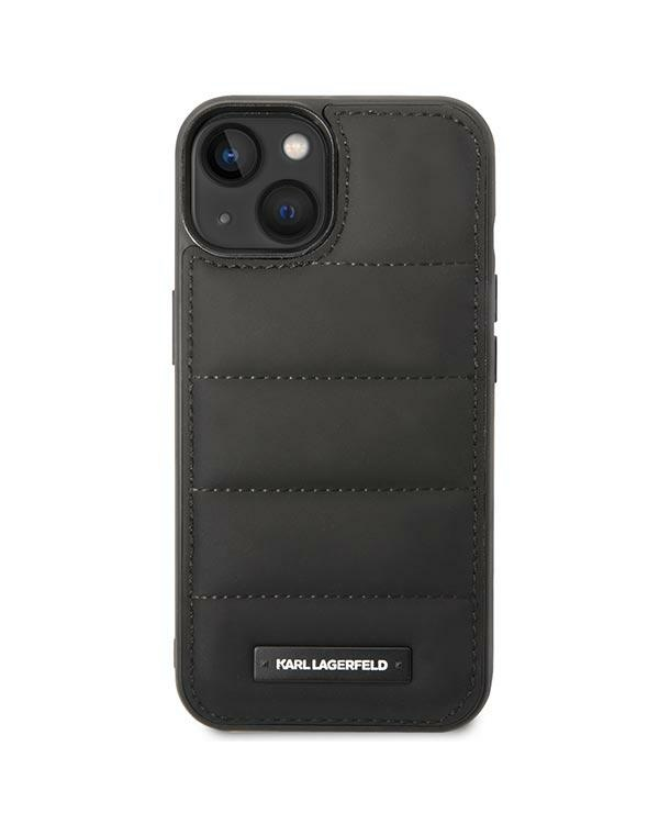 Дополнительное изображение книги «Karl Lagerfeld Quilted Puffy Metal Logo Case for iPhone 14 Black»