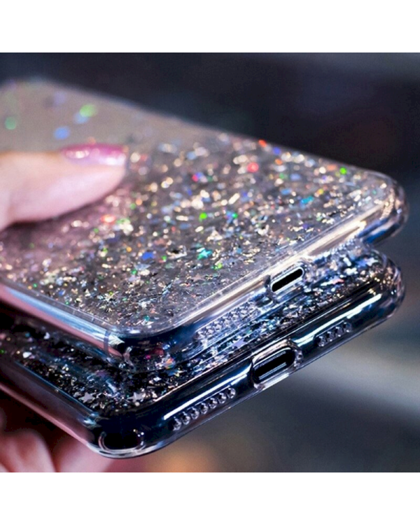 Fusion glue glitter силиконовый чехол для Apple iPhone 13 Pro Max синий