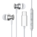 Joyroom EarBuds USB Headphones Type C with remote control and microphone silver (JR-EC04 Silver)