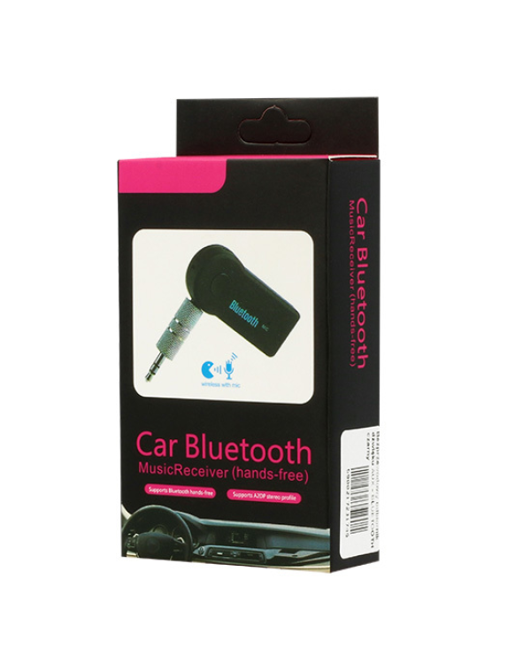 Wireless Audio Receiver AUX - Bluetooth, Speakerphone BLACK