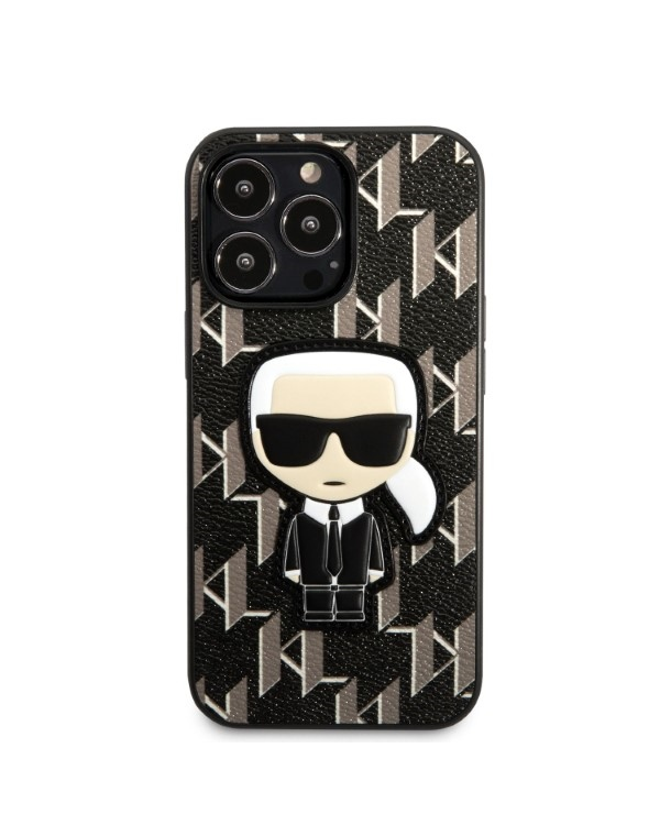 Karl Lagerfeld Monogram Ikonik Case for iPhone 13 Pro Max Black