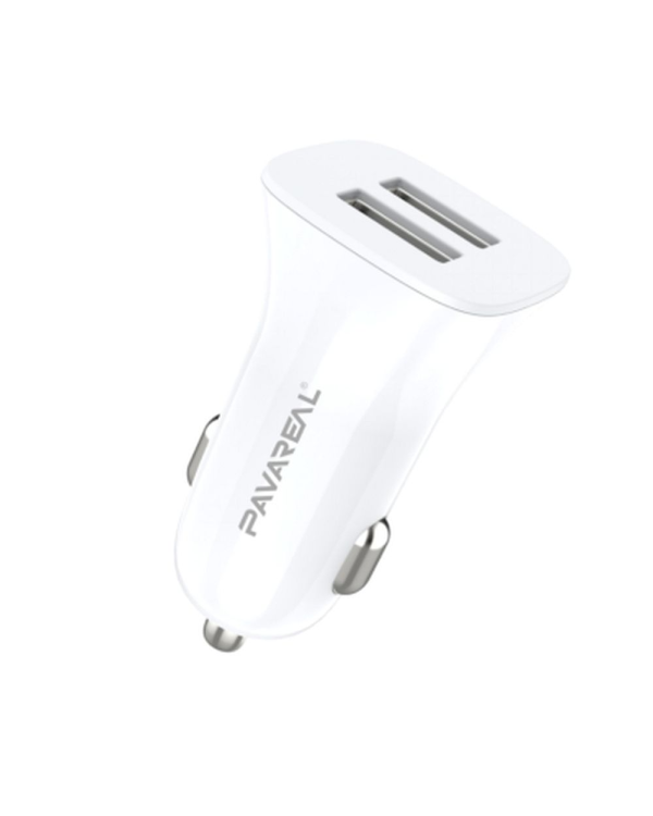 Pavareal Автомобильная зарядка 2x USB 2.4A Белая