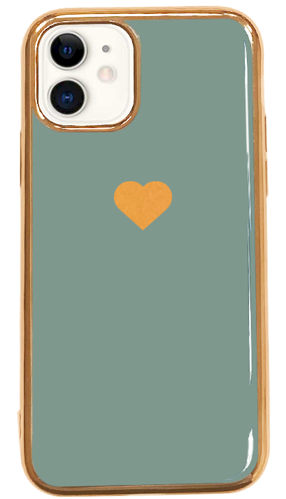 Fusion Heart Case Силиконовый чехол для Apple iPhone 11 Зеленый