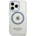 Guess GUHMP13XHTRMB iPhone 13 Pro Max 6,7" niebieski|blue hard case Metal Outline Magsafe