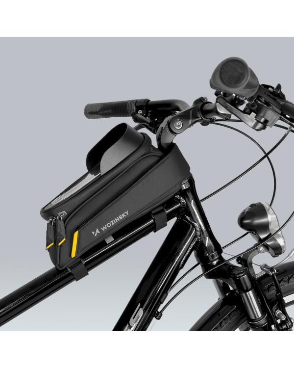 Wozinsky frame bike bag phone holder 1l black (WBB25BK)