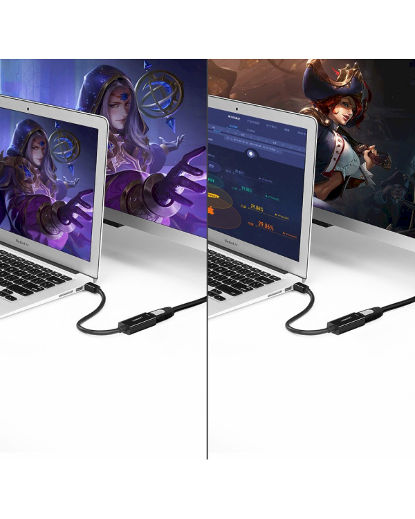 Ugreen FHD (1080p) HDMI (female) - Mini DisplayPort (male - Thunderbolt 2.0) adapter cable white (MD112 10460)