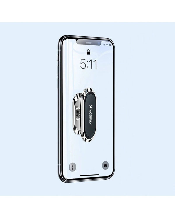 Дополнительное изображение книги «Wozinsky Self-adhesive Magnetic 360 Car Dashboard Mount Silver (WMH-06)»