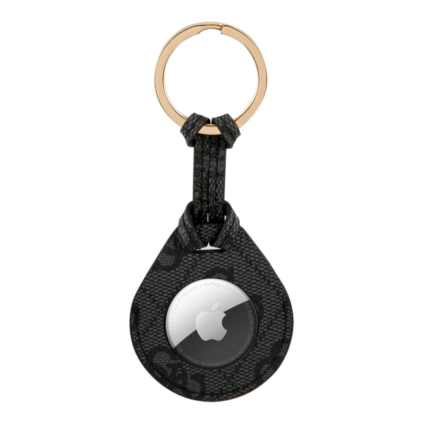 Обложка книги «GUATP4GM4PK Guess PU Big 4G Flat Ring AirTag Case Black»