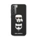 Обложка книги «KLHCS21MSAKICKCBK Karl Lagerfeld Saffiano K&C Heads Cover for Samsung Galaxy S21+ Black»