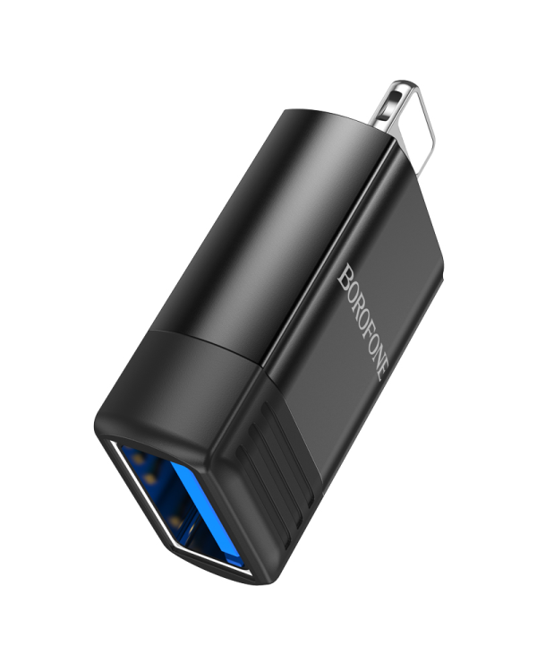 Дополнительное изображение книги «Borofone Adapter BV18 - Lightning to USB - black»