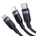 Многофункциональный кабель USB к USB-C 2x Lightning Micro Joyroom S-A18