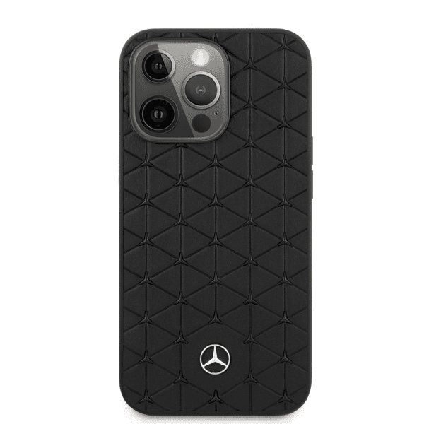 Обложка книги «MEHCP13XSPSBK Mercedes Genuine Leather Quilted Hard Case for iPhone 13 Pro Max Black»
