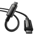Дополнительное изображение книги «Baseus CAWJ040101 Tungsten Gold Fast Charging Data Cable USB-C - USB-C 240W 2m Black»