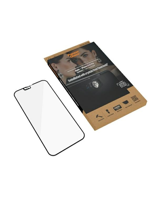 Дополнительное изображение книги «PanzerGlass E2E Microfracture iPhone 13 |13 Pro 6,1" CamSlider Swarovsky Case Friendly AntiBacterial czarny|black 2751»