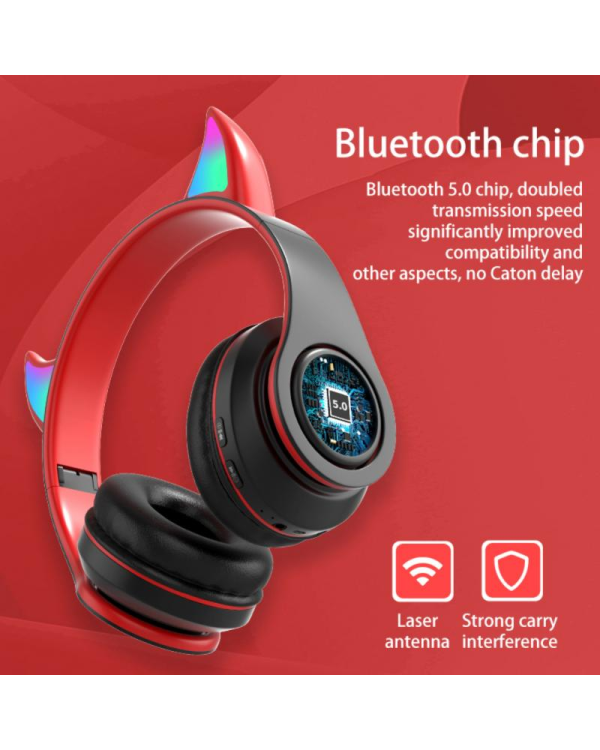 Беспроводные наушники Goodbuy Devil для детей | bluetooth 5.0 | белый