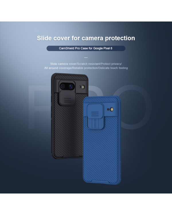 Жесткий чехол Nillkin CamShield PRO для Google Pixel 8 глубокий зеленый