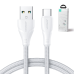 Joyroom USB cable - USB C 3A Surpass Series for fast charging and data transfer 2 m white (S-UC027A11)