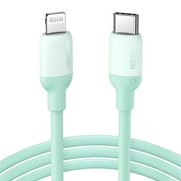 Ugreen fast charging USB Type C - Lightning cable (MFI certificate) C94 chip Power Delivery 1 m green (US387 20308) 
