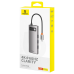 Baseus Metal Gleam 7in1 HDMI 4K 60Hz USB-C Hub | 3x USB 3.0 | USB-C PD | SD | microSD - Gray