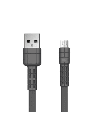 Remax Armor Series flat USB / micro USB cable 5V 2.4A black 