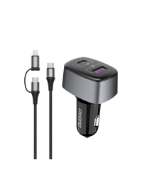 Dudao car charger USB / USB Typ C Power Delivery (60 W) Quick Charge 4.0 (22,5 W) black (R7XS black)