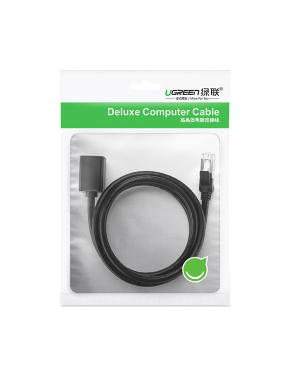 Дополнительное изображение книги «Удлинительный кабель Ugreen Ethernet RJ45 Cat 6 FTP 1000Mbps 2m Black (NW112 11281)»