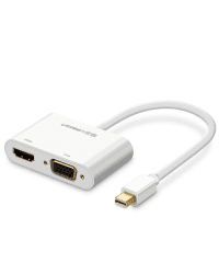 Ugreen HDMI / VGA - mini DisplayPort adapter 4K@30 Hz Full HD 1080p white (MD108 10427)