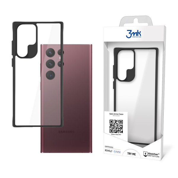 Обложка книги «Samsung Galaxy S22 Ultra 5G - 3mk Satin Armor Case+»