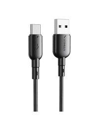 Кабель USB - USB-C Vipfan Colorful X11, 3A, 1м (черный)