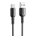 Кабель USB - USB-C Vipfan Colorful X11, 3A, 1м (черный)