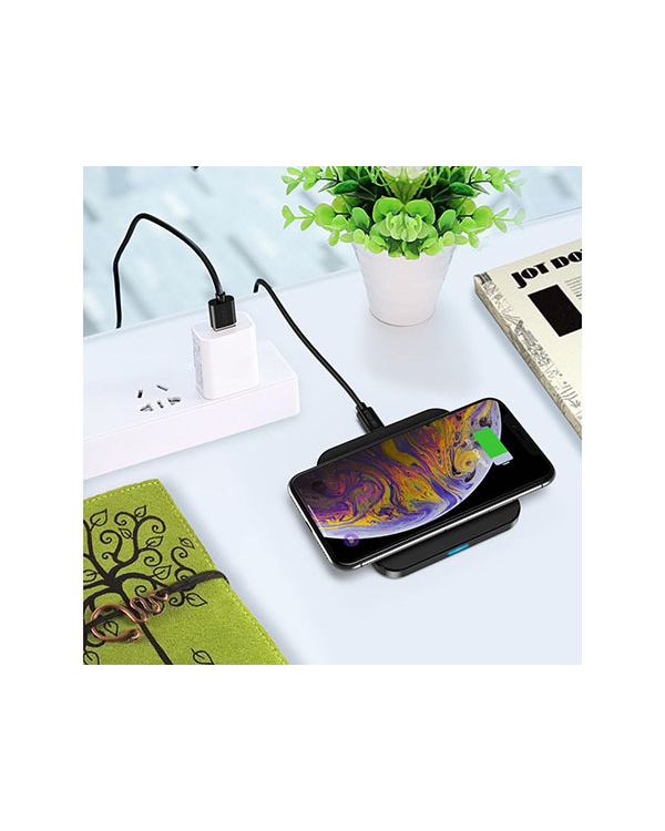Дополнительное изображение книги «Wireless Induction Charger QI Universal Fast Charge - T-511 Square BLACK (min. 2A)»