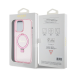 Guess IML Ring Stand Glitter MagSafe Case for iPhone 15 Pro Max Pink