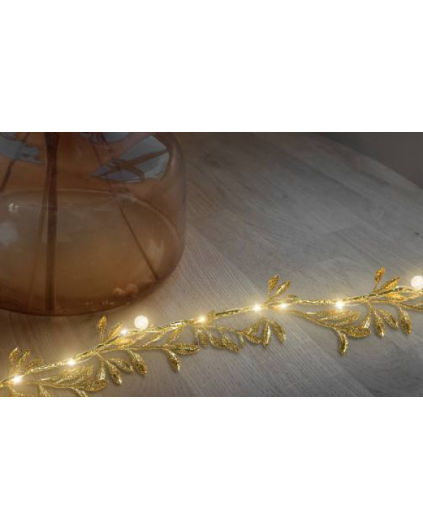 Goodbuy Гирлянда LED| золотые листья | теплый белый свет