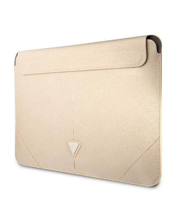 Оригинальный чехол для ноутбука GUESS Laptop Sleeve Saffiano Triangle Logo GUCS14PSATLE 13|14 дюймов бежевый
