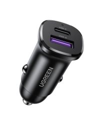 Автомобильное зарядное устройство Ugreen EC305 25845 USB-C USB-A 30W - черный