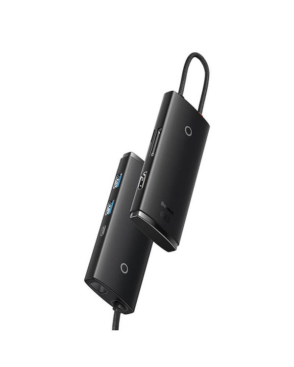 Хаб Baseus OS Lite 6-Port (Type-C to HDMI+USB3.0*2+PD+SD|TF) (черный