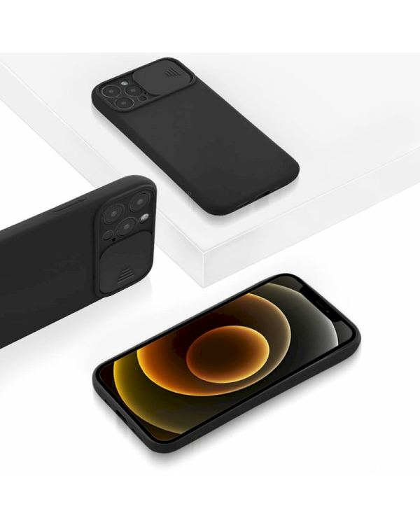 Fusion Camera Protect силиконовый чехол для Apple iPhone 13 Pro Max черный